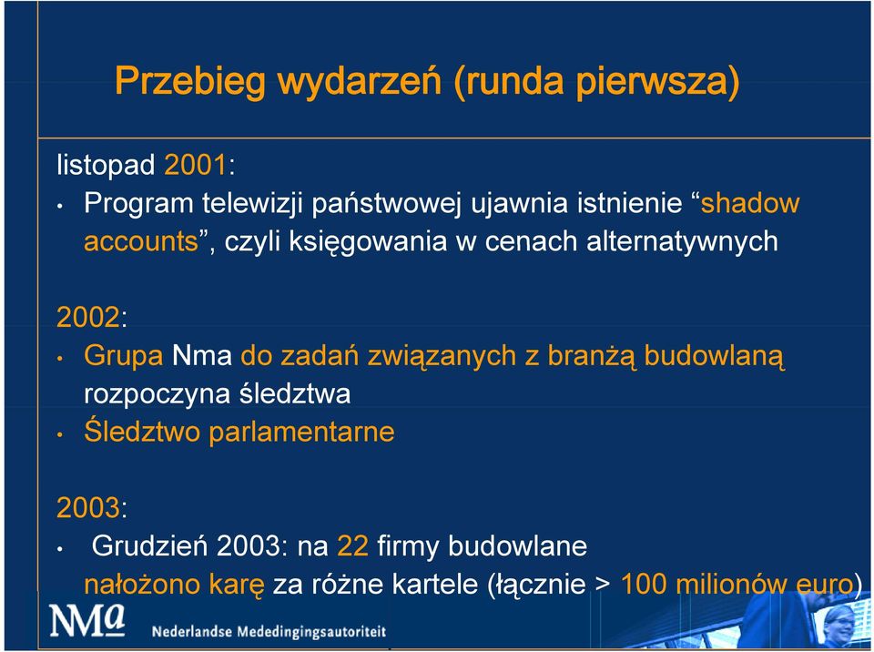 zadań związanych z branżą budowlaną rozpoczyna śledztwa Śledztwo parlamentarne 2003: