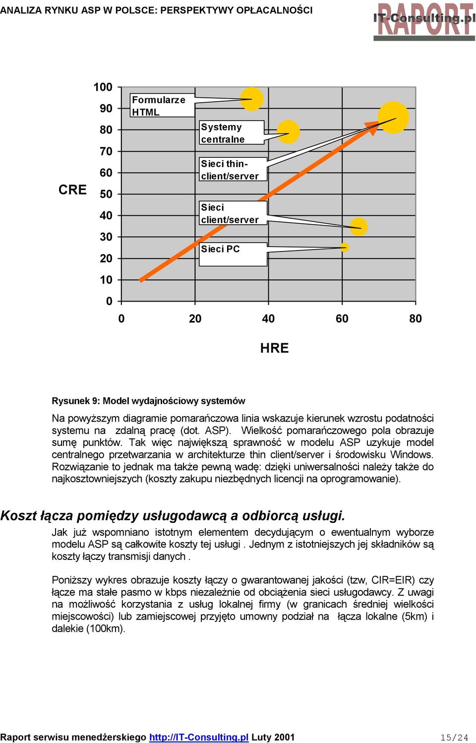 Tak więc największą sprawność w modelu ASP uzykuje model centralnego przetwarzania w architekturze thin client/server i środowisku Windows.