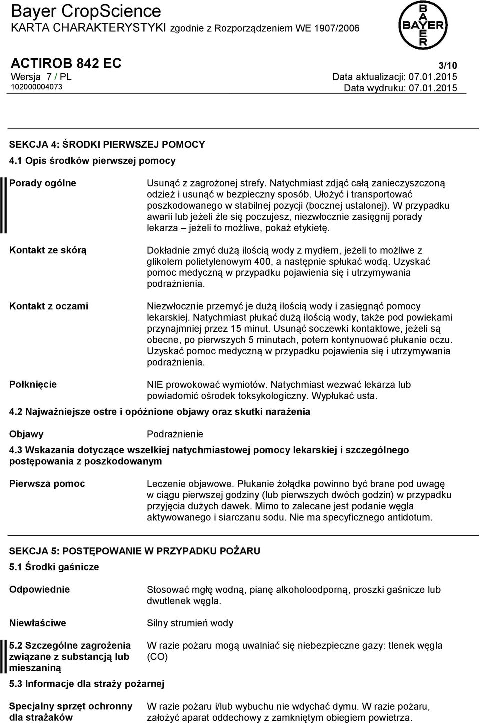 W przypadku awarii lub jeżeli źle się poczujesz, niezwłocznie zasięgnij porady lekarza jeżeli to możliwe, pokaż etykietę.