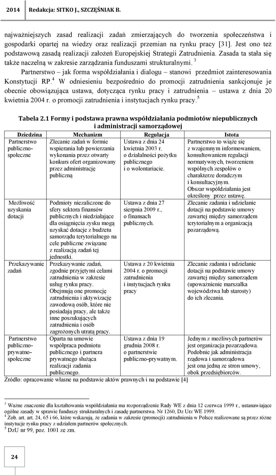 3 Partnerstwo jak forma współdziałania i dialogu stanowi przedmiot zainteresowania Konstytucji RP.