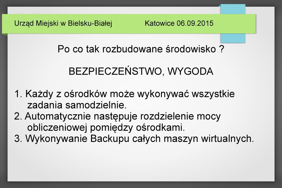 2. Automatycznie następuje rozdzielenie mocy obliczeniowej