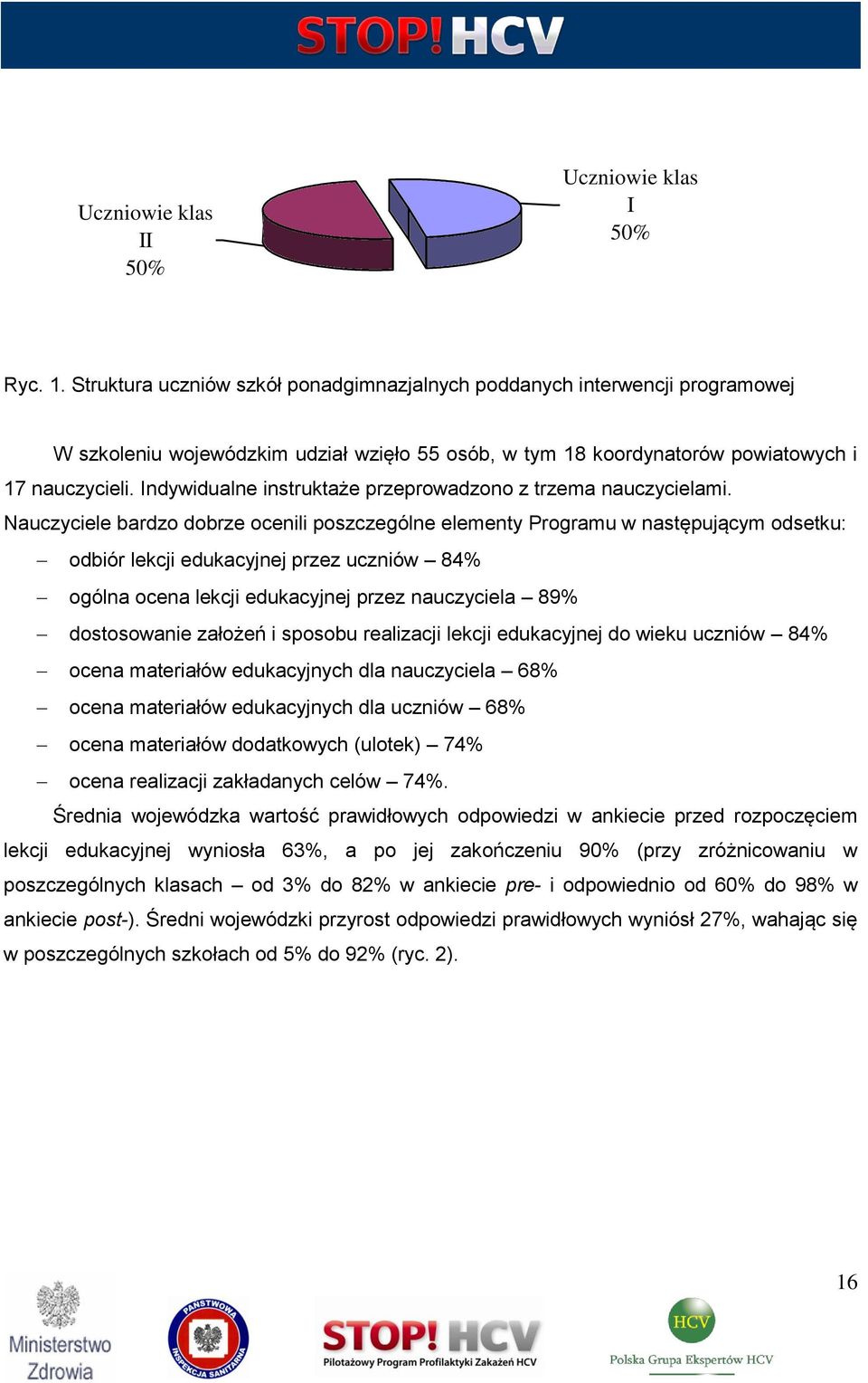 Indywidualne instruktaże przeprowadzono z trzema nauczycielami.