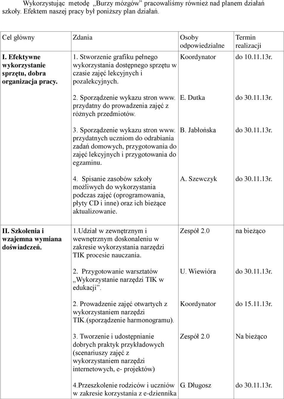 Sporządzenie wykazu stron www. przydatny do prowadzenia zajęć z różnych przedmiotów. E. Dutka 3. Sporządzenie wykazu stron www.