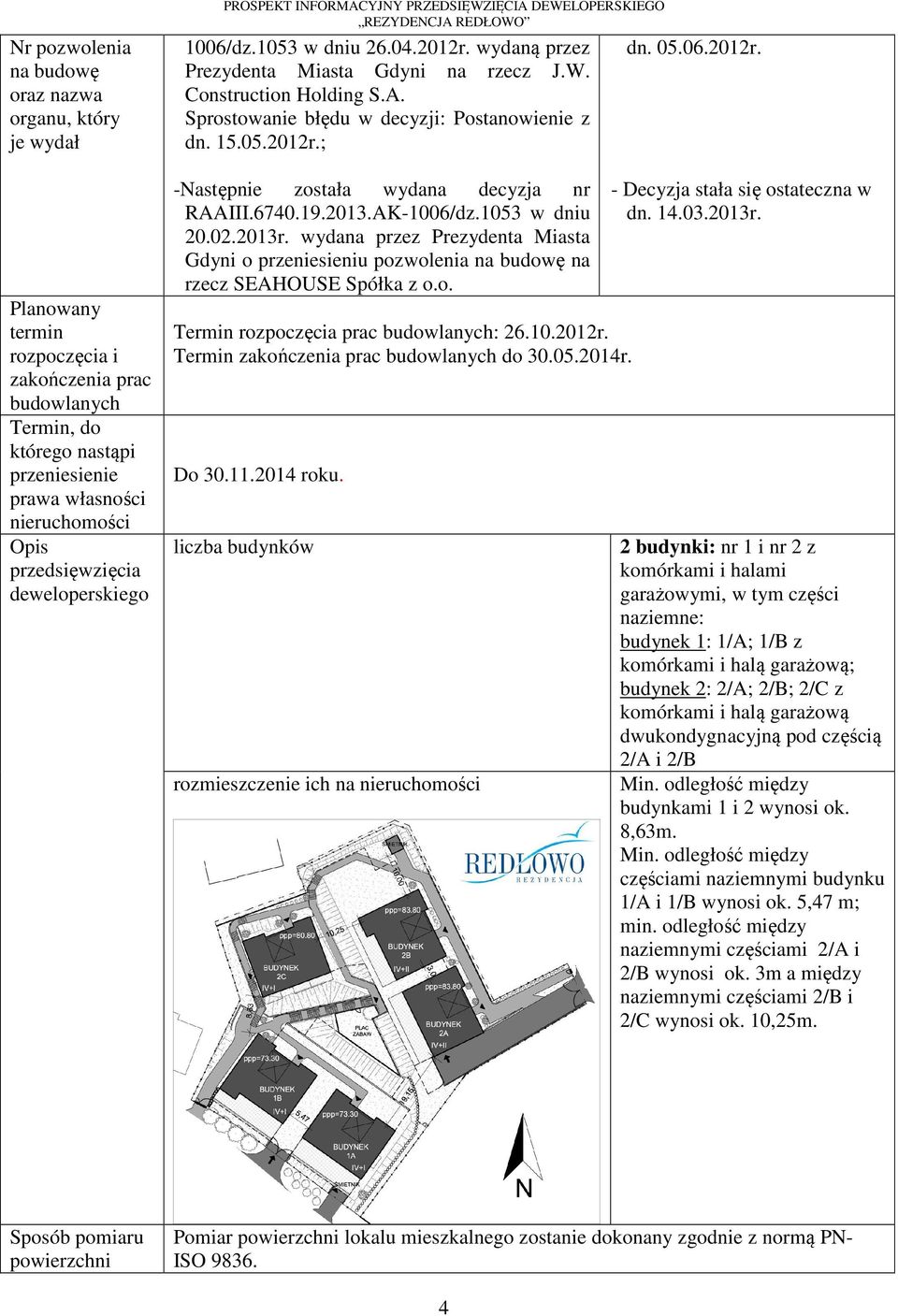 15.05.2012r.; -Następnie została wydana decyzja nr RAAIII.6740.19.2013.AK-1006/dz.1053 w dniu 20.02.2013r.