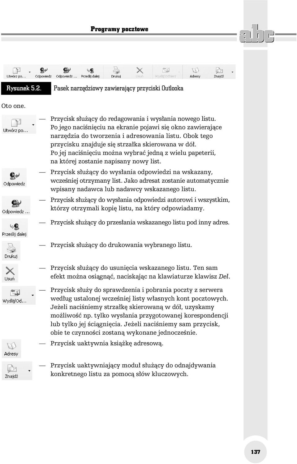 Po jej naciśnięciu można wybrać jedną z wielu papeterii, na której zostanie napisany nowy list. Przycisk służący do wysłania odpowiedzi na wskazany, wcześniej otrzymany list.