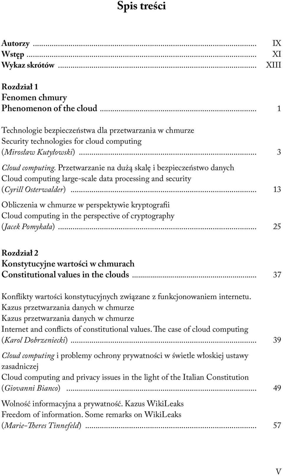 Przetwarzanie na dużą skalę i bezpieczeństwo danych Cloud computing large-scale data processing and security (Cyrill Osterwalder).