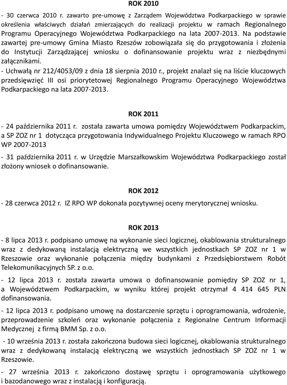 Podkarpackiego na lata 2007-2013.