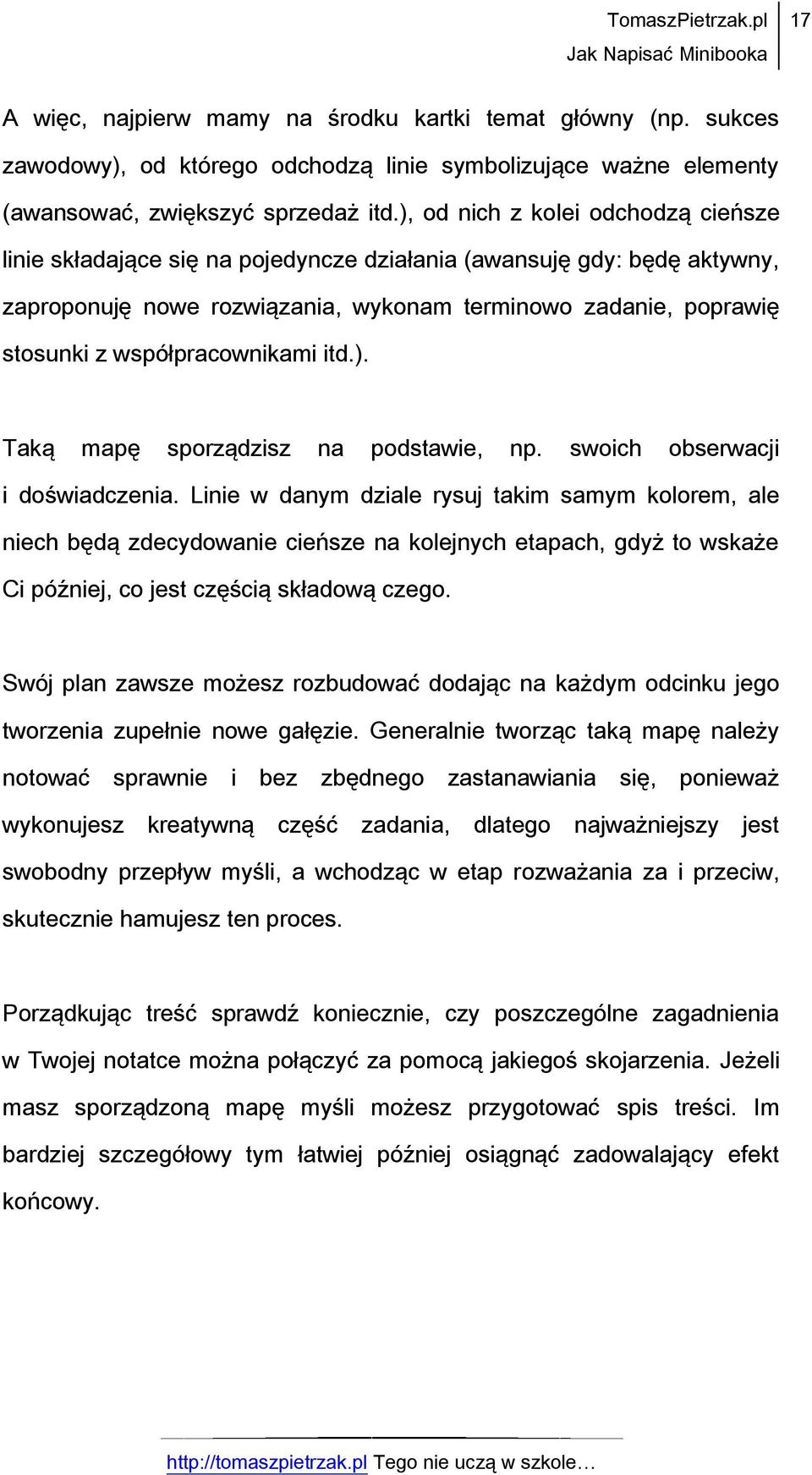 współpracownikami itd.). Taką mapę sporządzisz na podstawie, np. swoich obserwacji i doświadczenia.