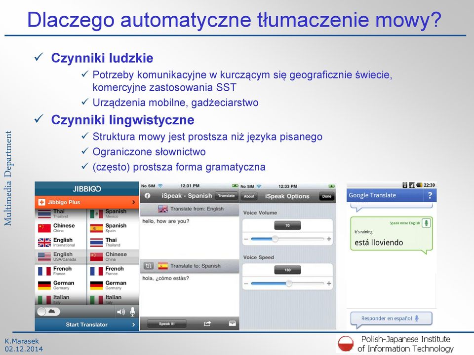 świecie, komercyjne zastosowania SST Urządzenia mobilne, gadżeciarstwo