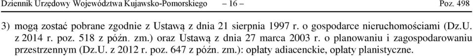 o gospodarce nieruchomościami (Dz.U. z 2014 r. poz. 518 z późn. zm.