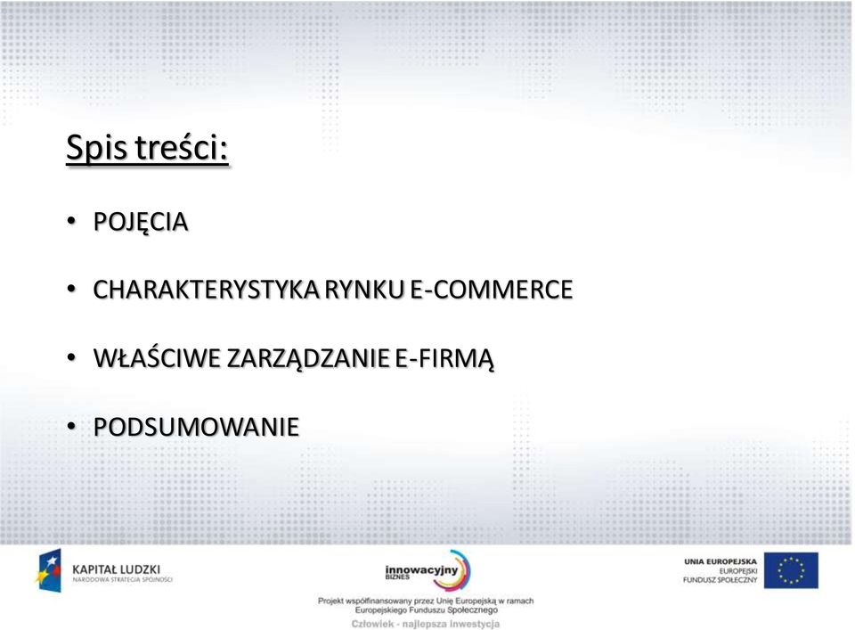 E-COMMERCE WŁAŚCIWE