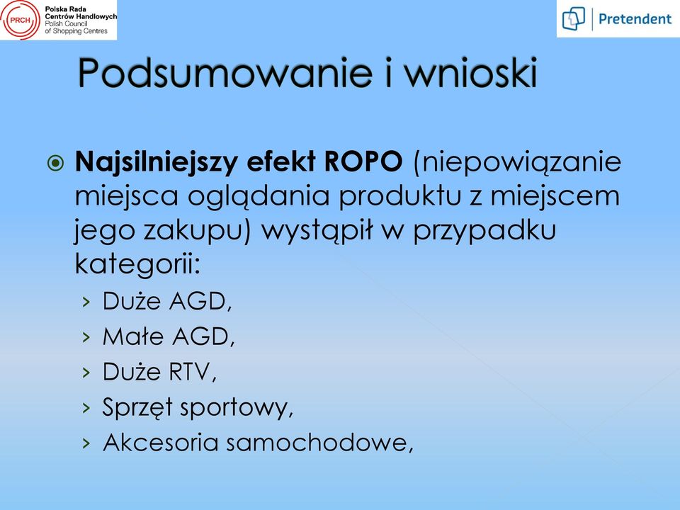 wystąpił w przypadku kategorii: Duże AGD, Małe