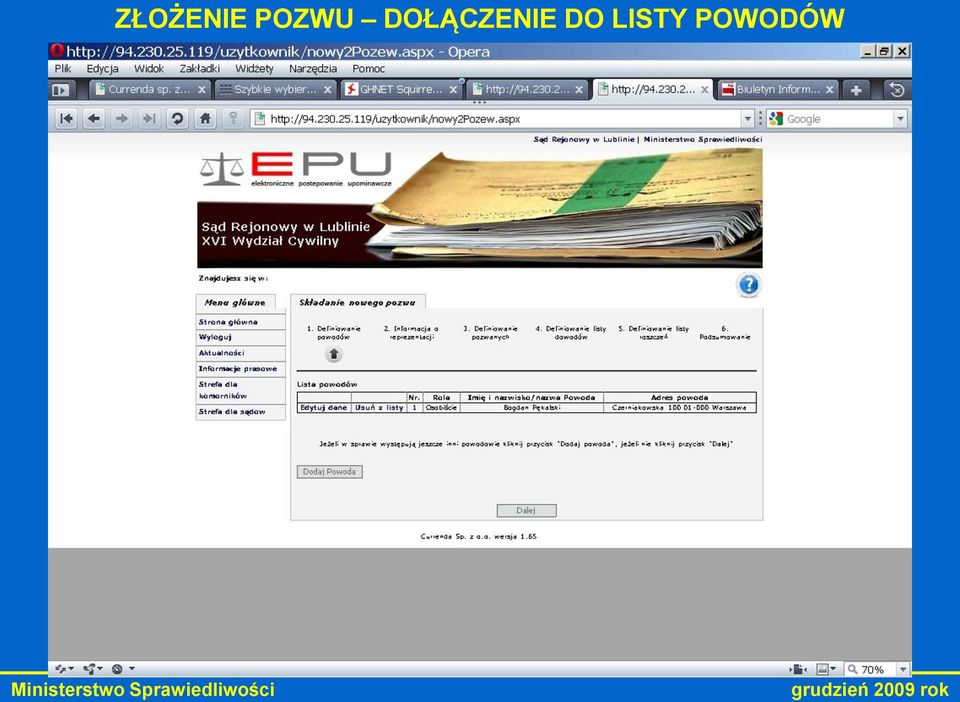 DOŁĄCZENIE