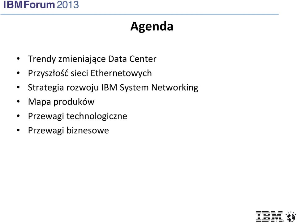 rozwoju IBM System Networking Mapa