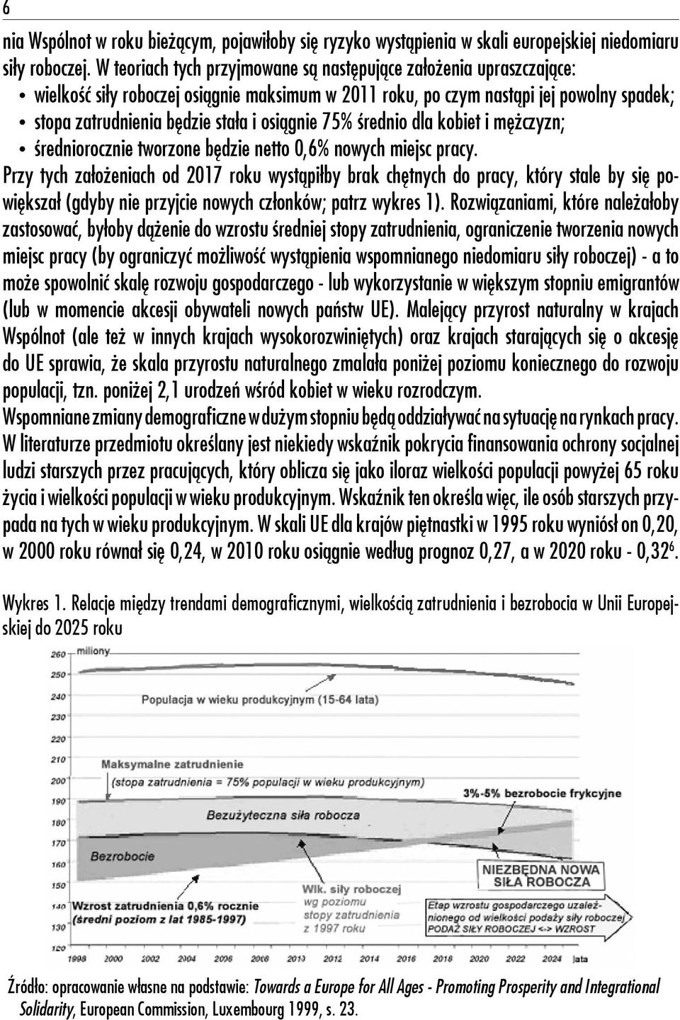 osiągnie 75% średnio dla kobiet i mężczyzn; średniorocznie tworzone będzie netto 0,6% nowych miejsc pracy.