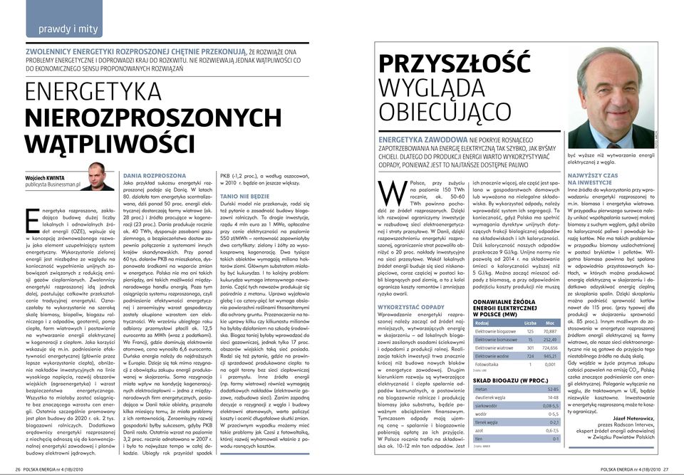 pl Energetyka rozproszona, zakładająca budowę dużej liczby lokalnych i odnawialnych źródeł energii (OZE), wpisuje się w koncepcję zrównoważonego rozwoju jako element uzupełniający system energetyczny.