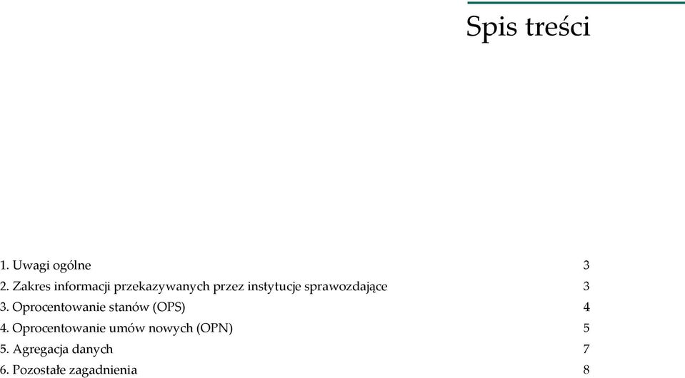 sprawozdające 3 3. Oprocentowanie stanów (OPS) 4 4.