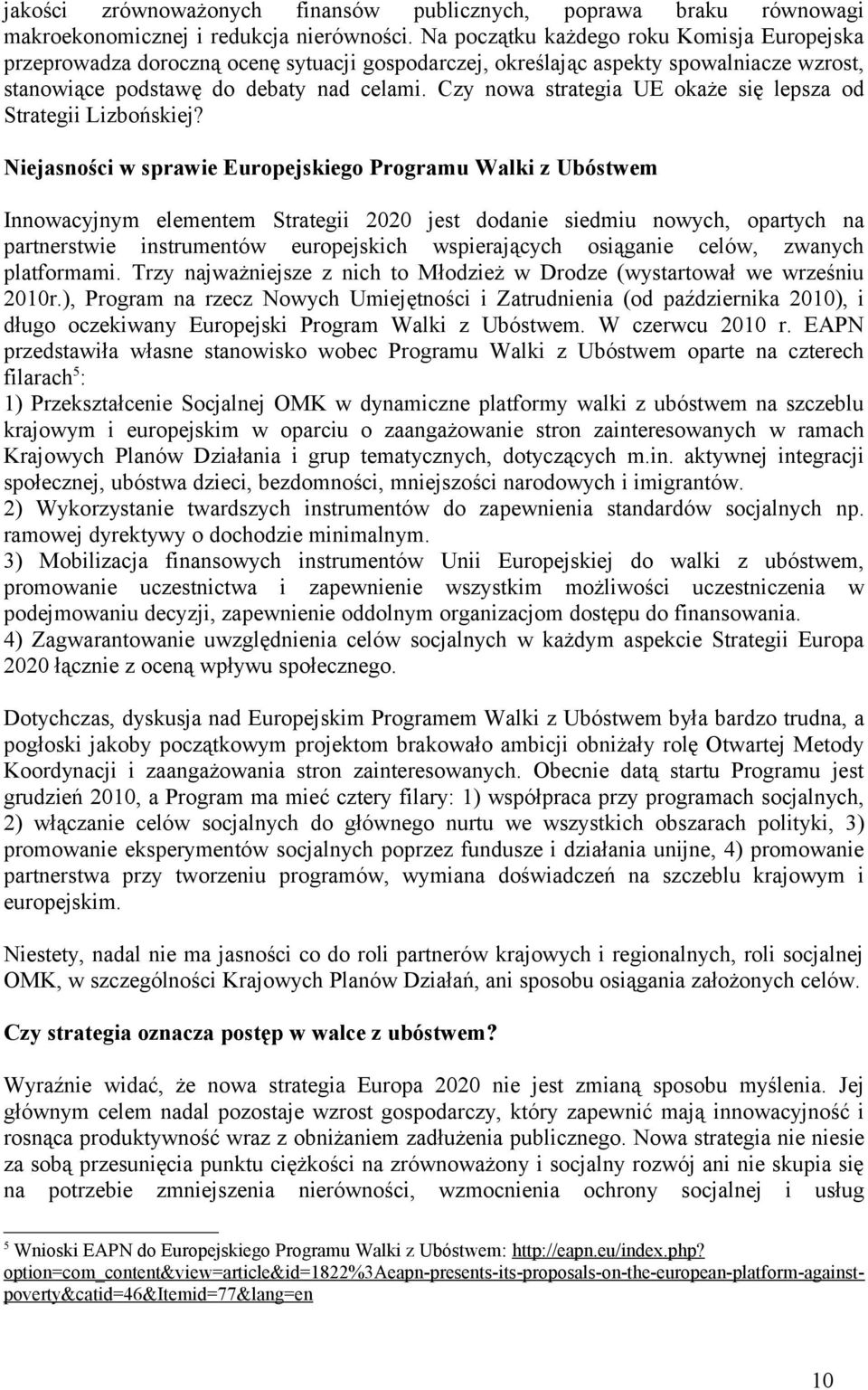 Czy nowa strategia UE okaże się lepsza od Strategii Lizbońskiej?