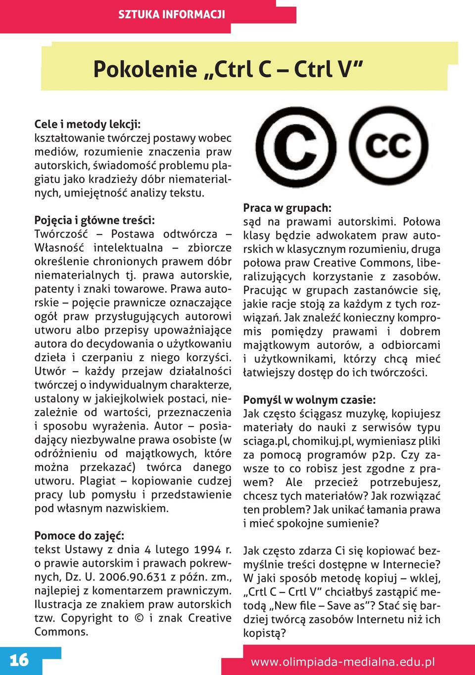 prawa autorskie, patenty i znaki towarowe.