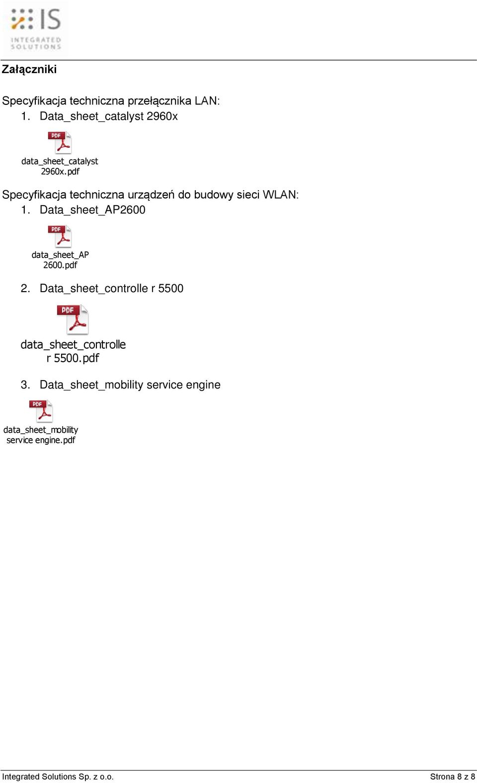 pdf Specyfikacja techniczna urządzeń do budowy sieci WLAN: 1. Data_sheet_AP2600 data_sheet_ap 2600.