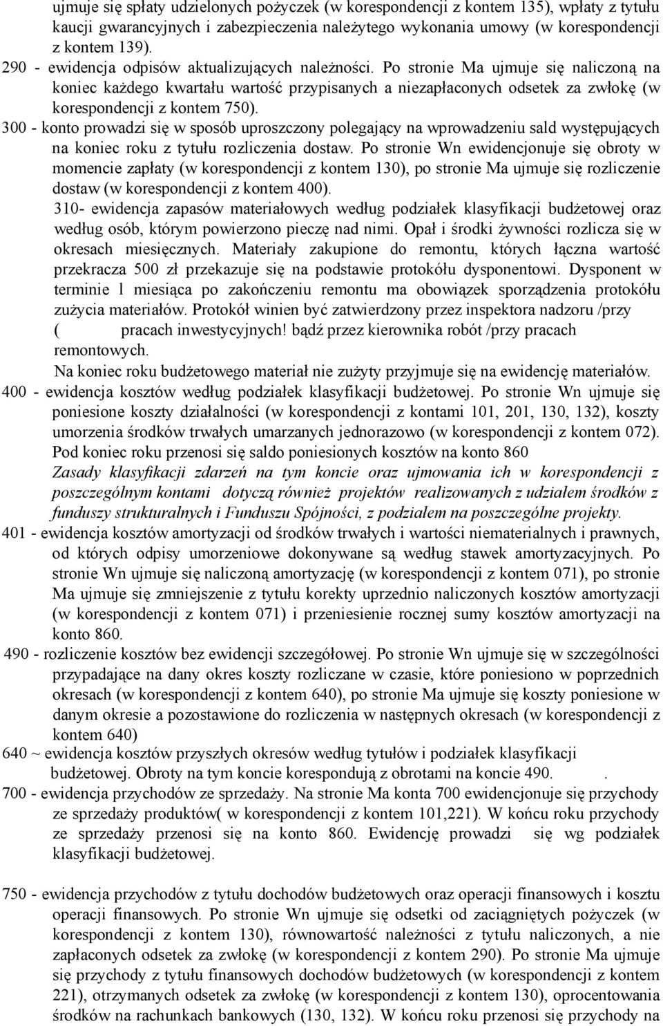 Po stronie Ma ujmuje się naliczoną na koniec każdego kwartału wartość przypisanych a niezapłaconych odsetek za zwłokę (w korespondencji z kontem 750).