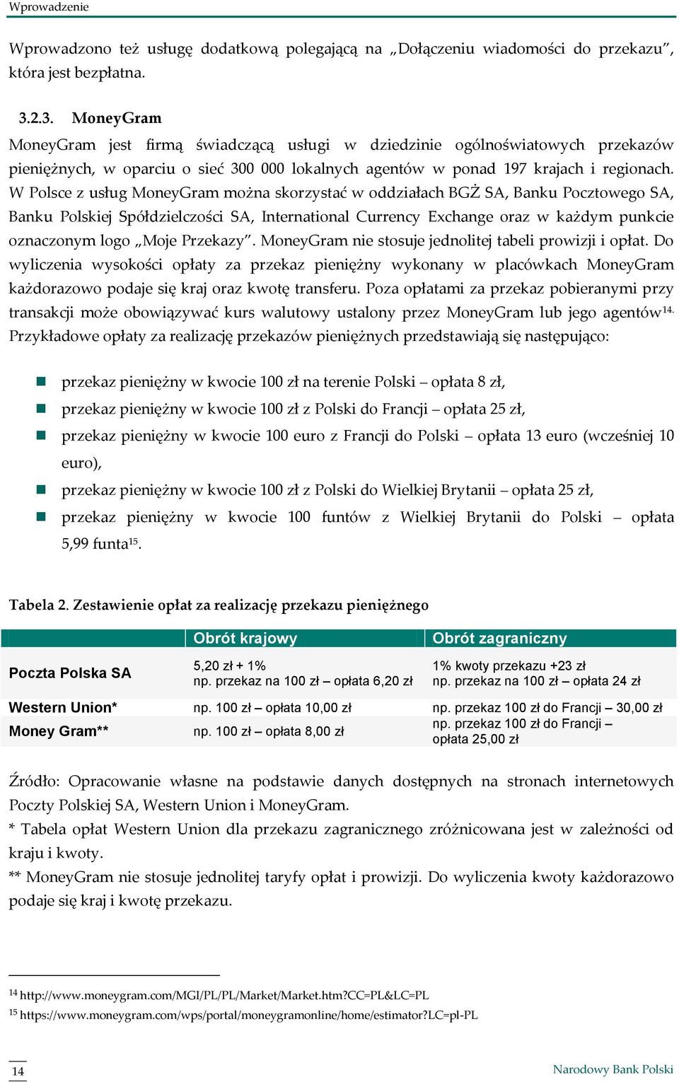 W Polsce z usług MoneyGram można skorzystać w oddziałach BGŻ SA, Banku Pocztowego SA, Banku Polskiej Spółdzielczości SA, International Currency Exchange oraz w każdym punkcie oznaczonym logo Moje