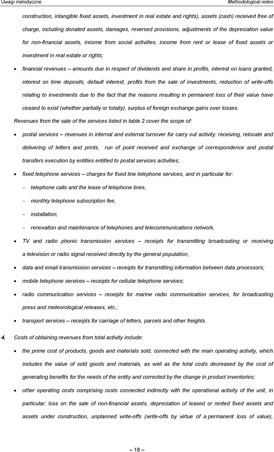 revenues amounts due in respect of dividends and share in profits, interest on loans granted, interest on time deposits, default interest, profits from the sale of investments, reduction of