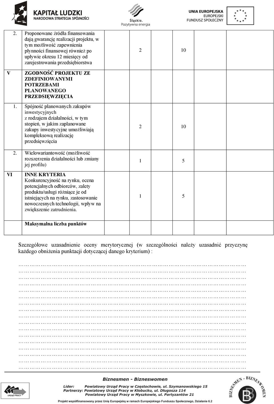 Spójność planowanych zakupów inwestycyjnych z rodzajem działalności, w tym stopień, w jakim zaplanowane zakupy inwestycyjne umożliwiają kompleksową realizację przedsięwzięcia 2.