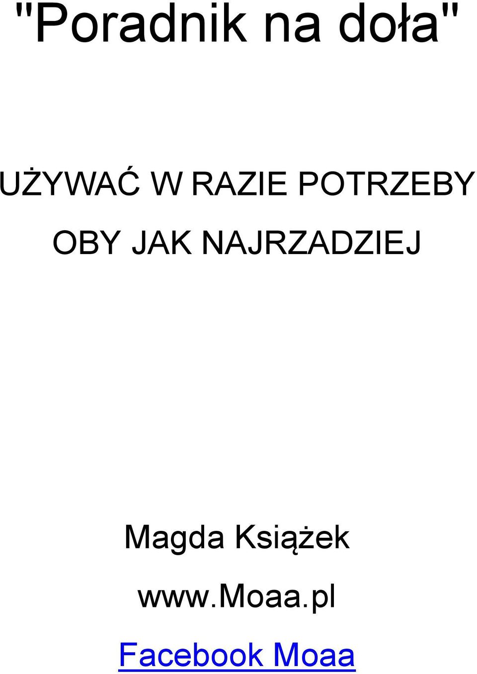 NAJRZADZIEJ Magda Książek