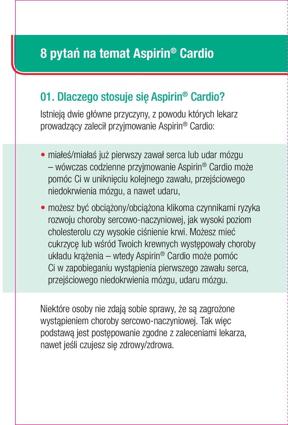 Cardio może pomóc Ci w uniknięciu kolejnego zawału, przejściowego niedokrwienia mózgu, a nawet udaru, możesz być obciążony/obciążona klikoma czynnikami ryzyka rozwoju choroby sercowo-naczyniowej, jak