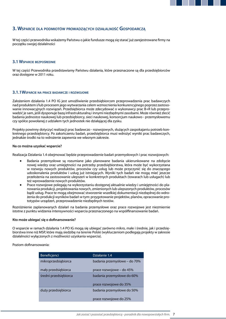 4 PO IG jest umożliwienie przedsiębiorcom przeprowadzenia prac badawczych nad produktem i/lub procesem jego wytwarzania celem wzmocnienia konkurencyjnego poprzez zastosowanie innowacyjnych rozwiązań.