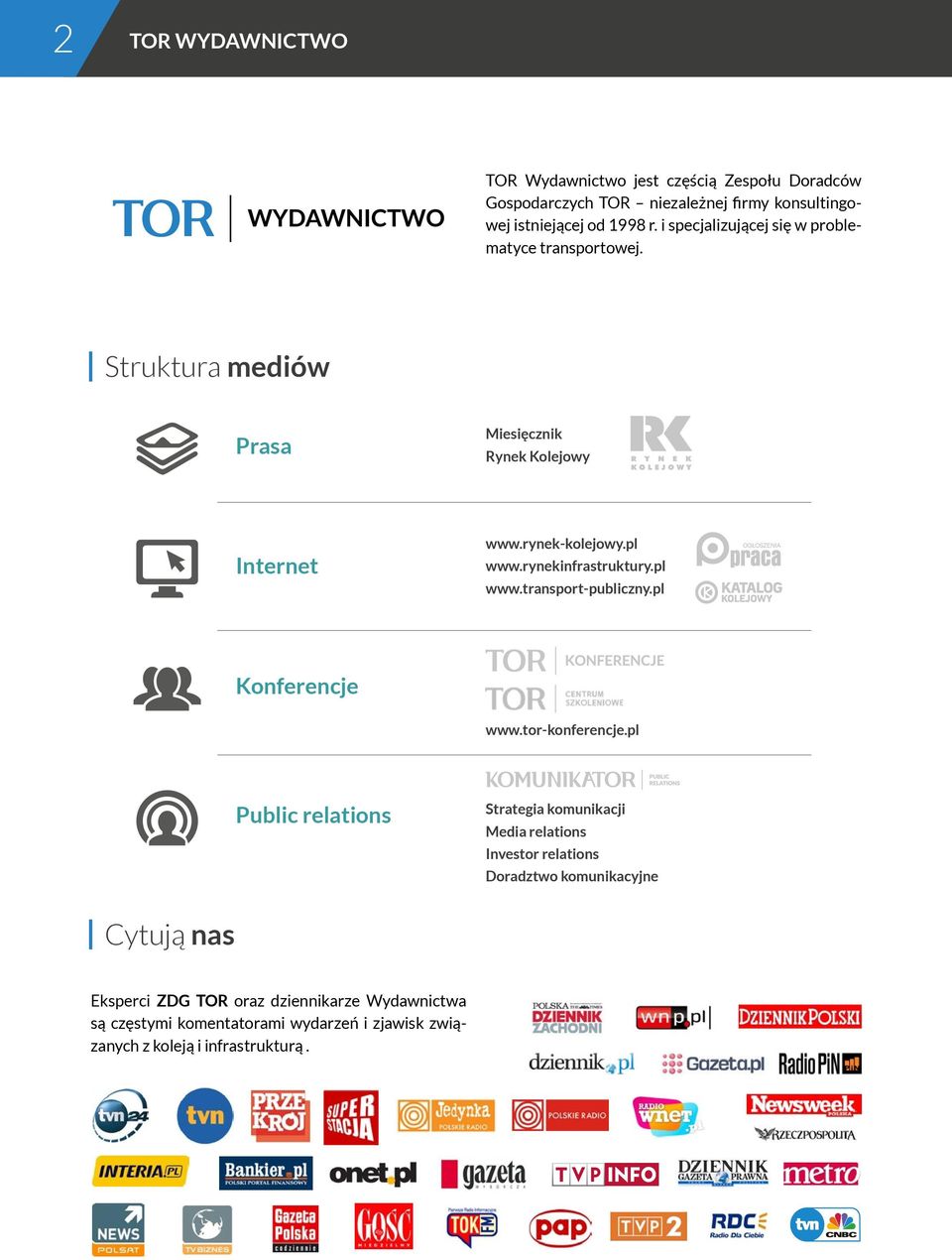 rynekinfrastruktury.pl www.transport-publiczny.pl Konferencje www.tor-konferencje.