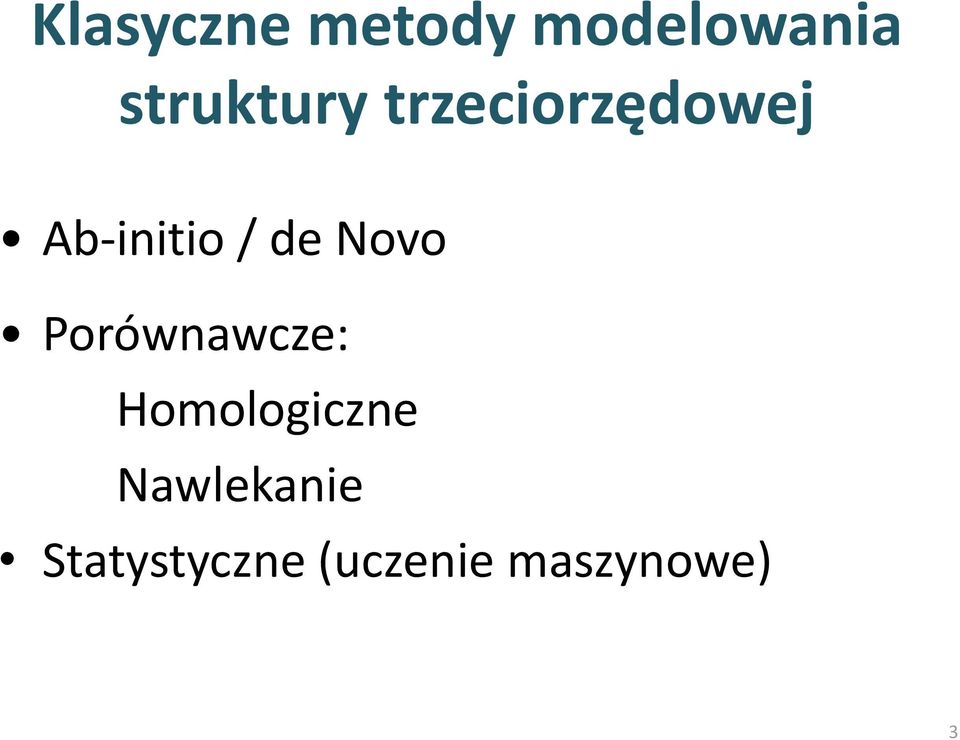 / de Novo Porównawcze: Homologiczne