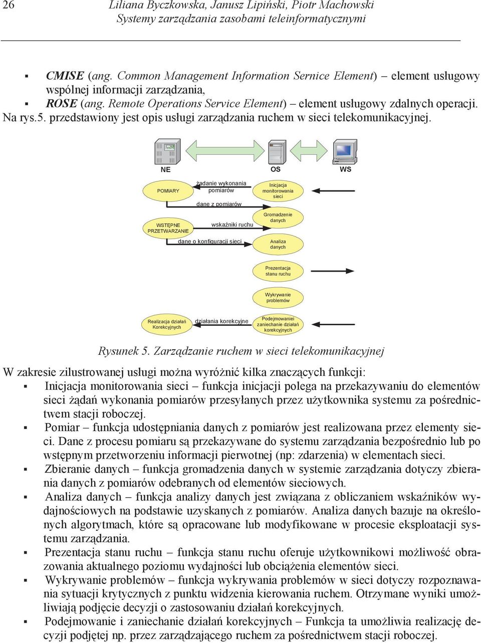 przedstawiony jest opis usługi zarzdzania ruchem w sieci telekomunikacyjnej.