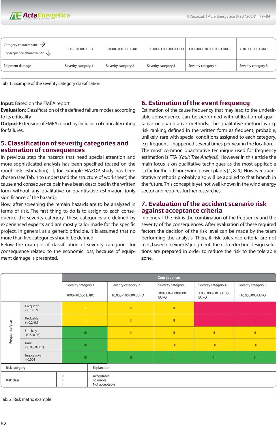 report by inclusion of criticality rating for failures. 5.