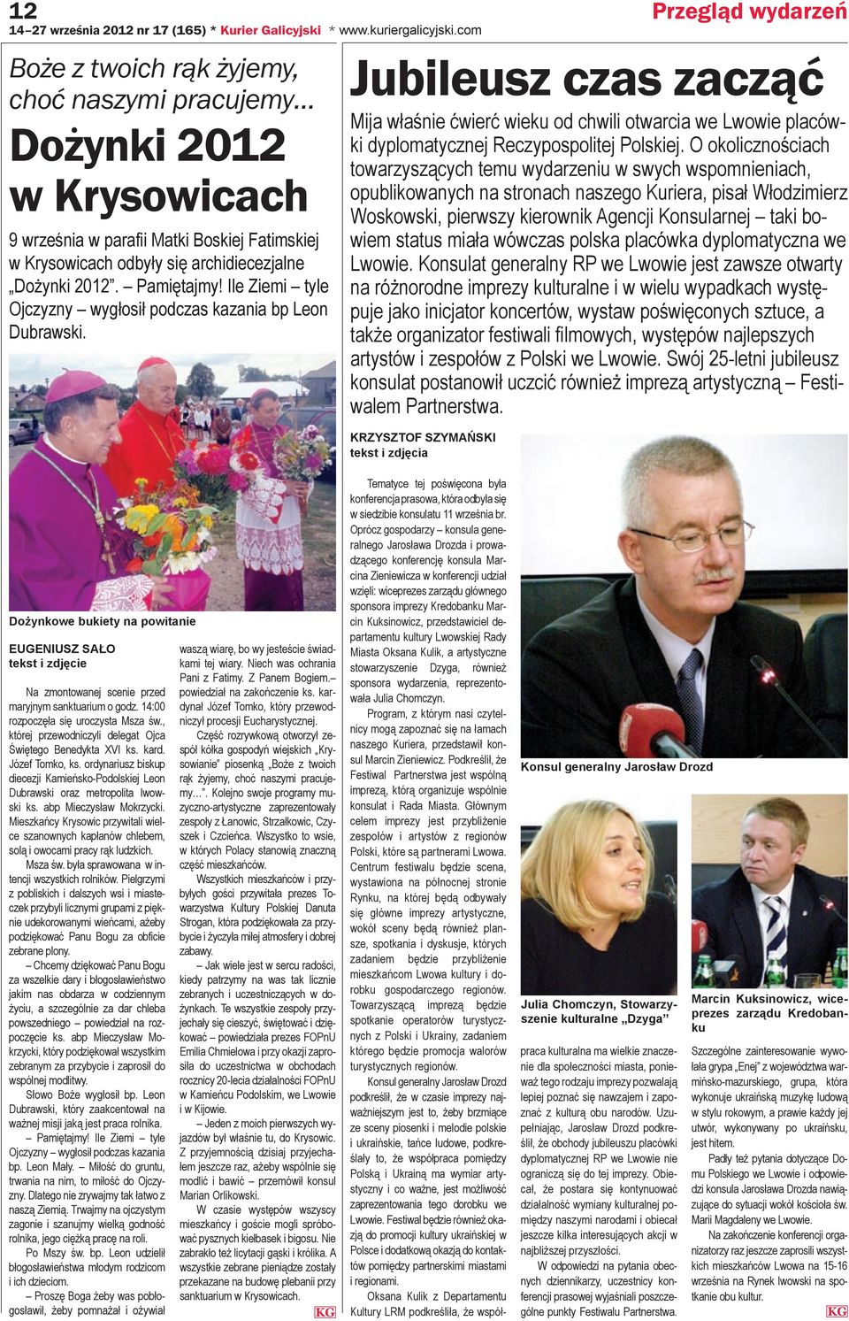 Ile Ziemi tyle Ojczyzny wygłosił podczas kazania bp Leon Dubrawski.