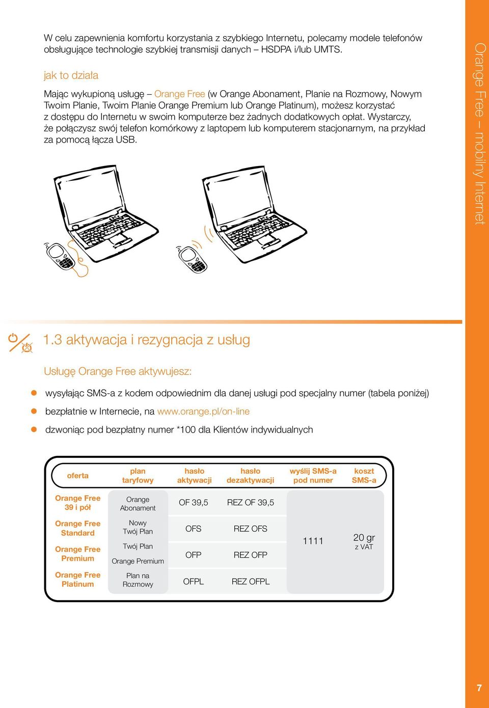 komputerze bez adnych dodatkowych opłat. Wystarczy, e połàczysz swój telefon komórkowy z laptopem lub komputerem stacjonarnym, na przykład za pomocà łàcza USB. mobilny Internet 1.