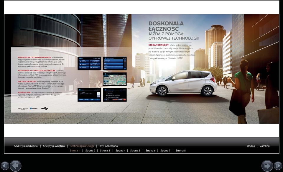 perspektywę podczas podróży. NISSANCONNECT.