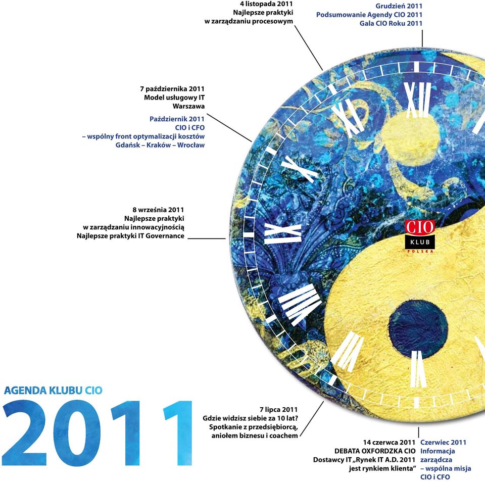 zarządzaniu innowacyjnością Najlepsze praktyki IT Governance 7 lipca 2011 Gdzie widzisz siebie za 10 lat?