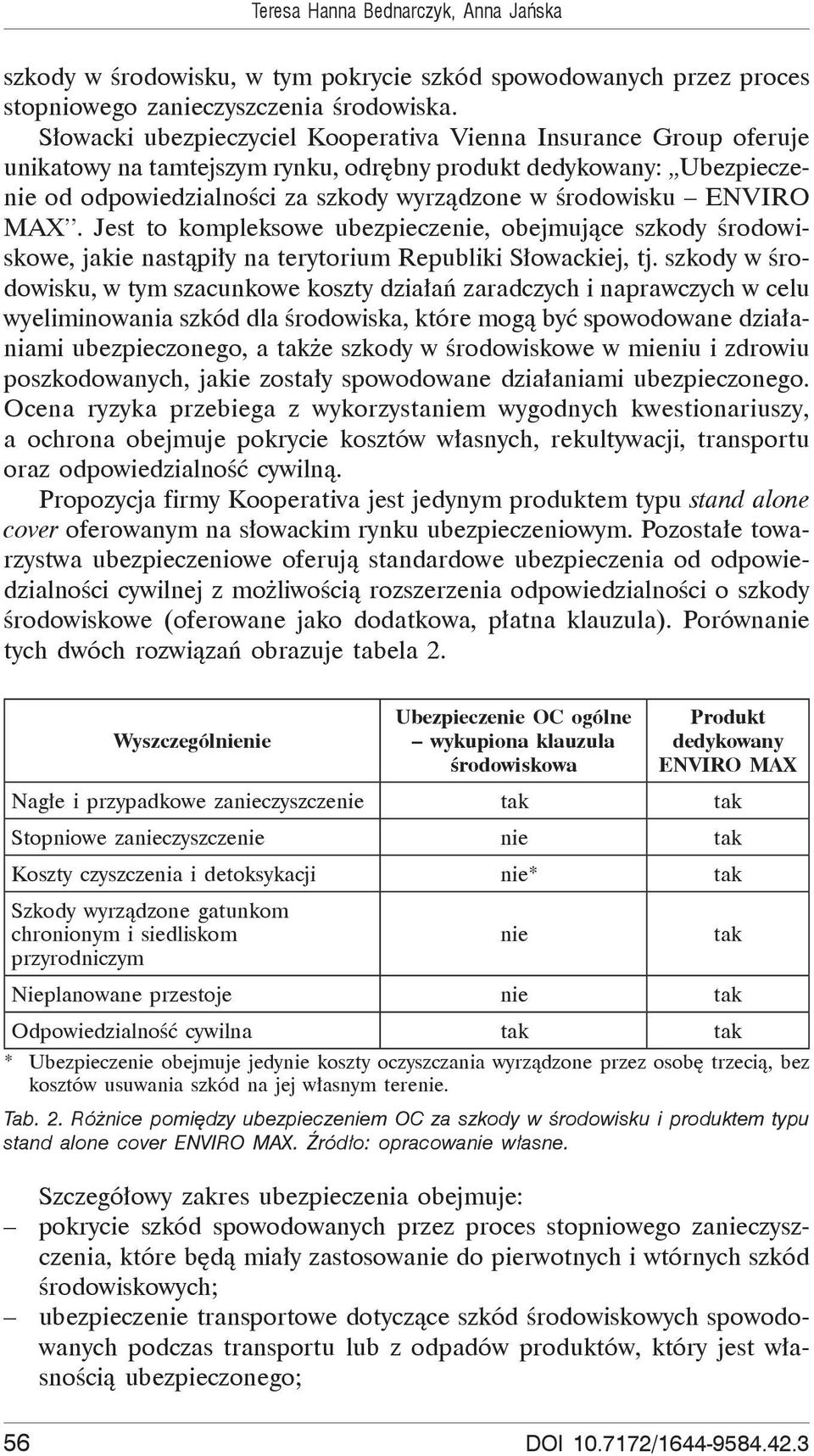 ENVIRO MAX. Jest to kompleksowe ubezpieczenie, obejmuj ce szkody rodowiskowe, jakie nast pi y na terytorium Republiki S owackiej, tj.