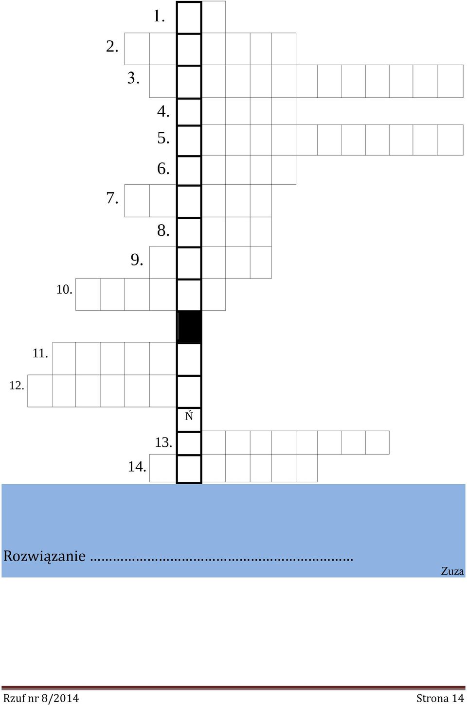 13. Rozwiązanie Zuza