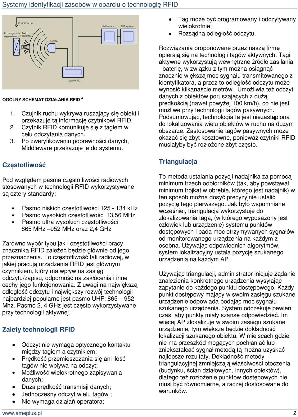 Po zweryfikowaniu poprawności danych, Middleware przekazuje je do systemu.