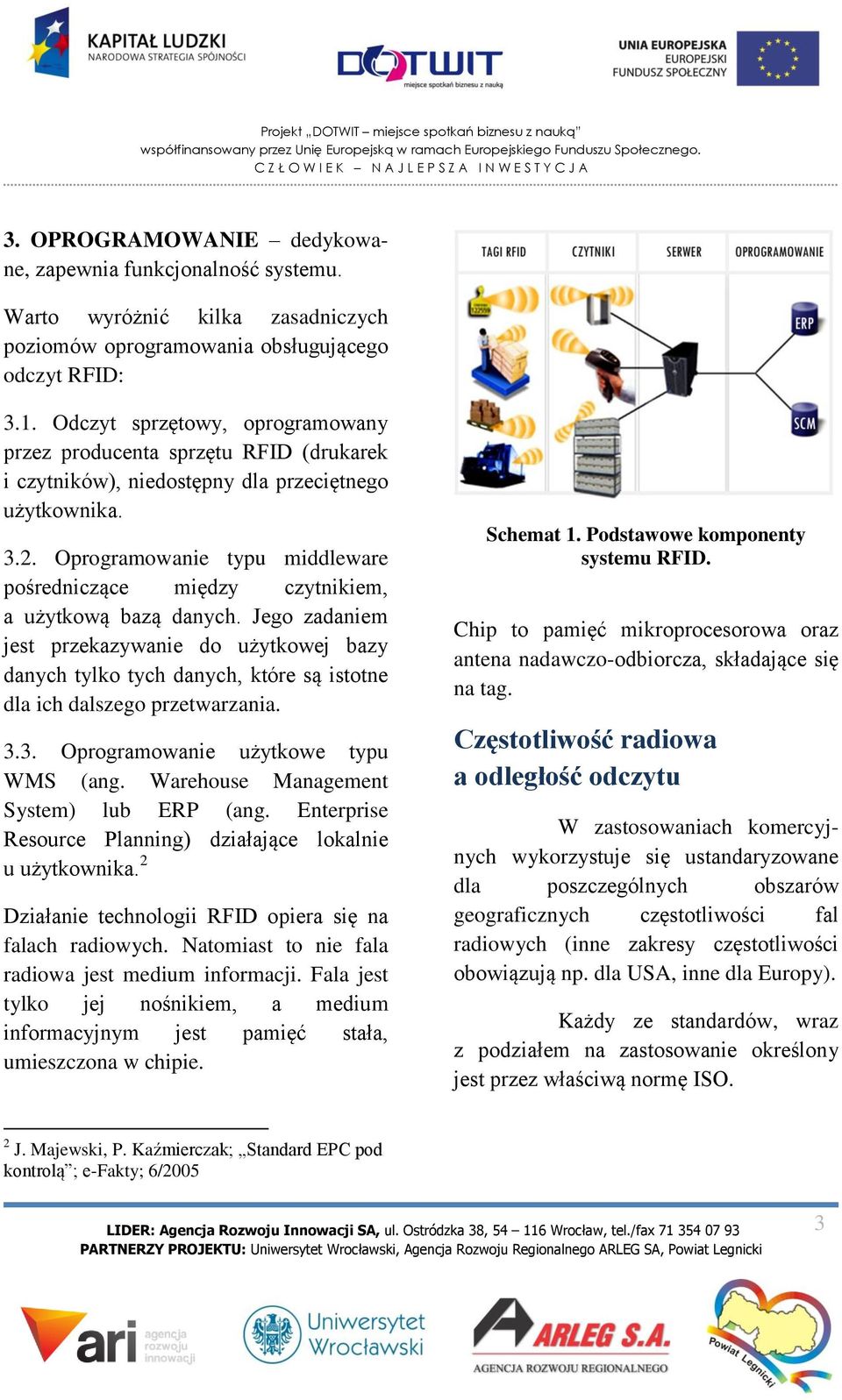 Oprogramowanie typu middleware pośredniczące między czytnikiem, a użytkową bazą danych.