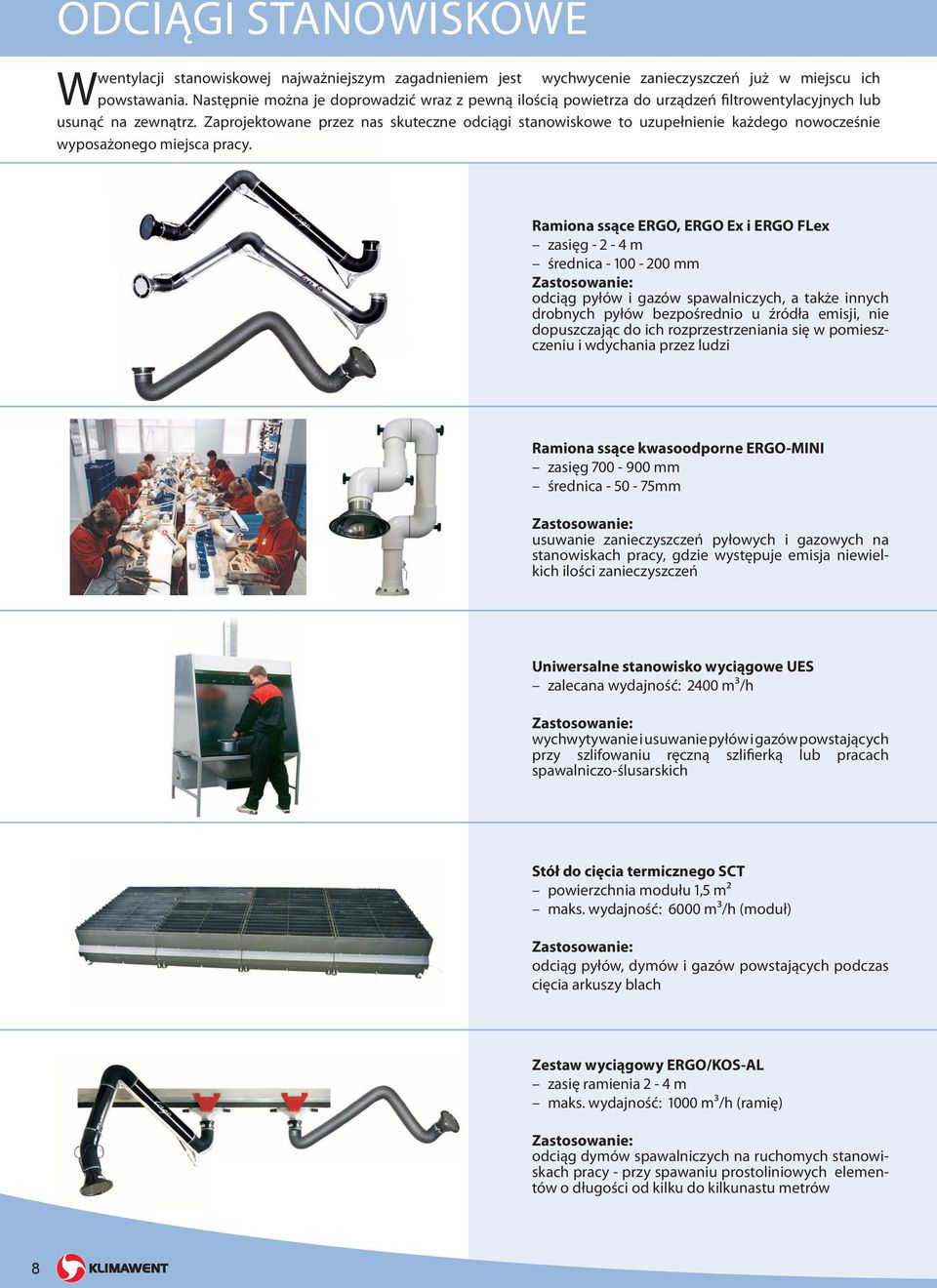 Zaprojektowane przez nas skuteczne odciągi stanowiskowe to uzupełnienie każdego nowocześnie wyposażonego miejsca pracy.