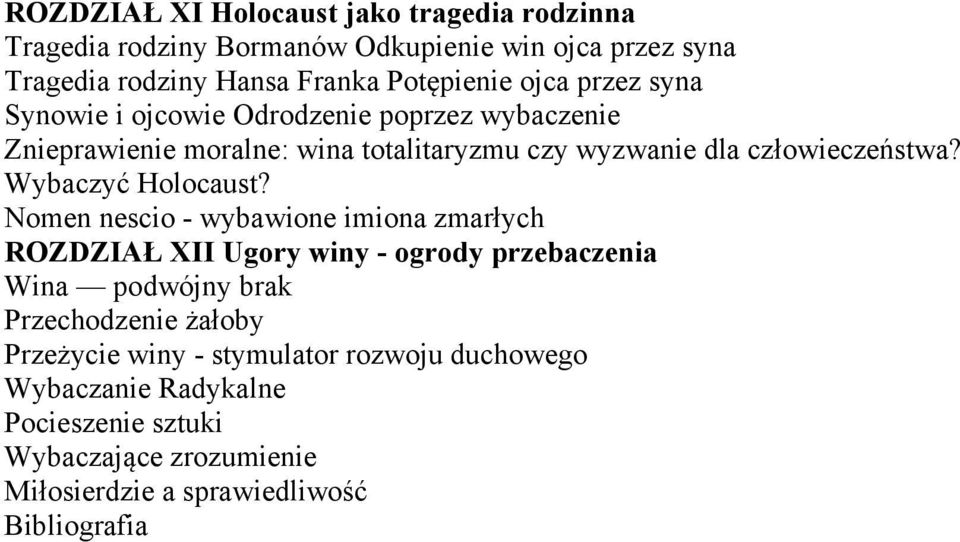 Wybaczyć Holocaust?