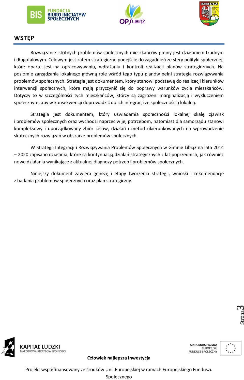 Na poziomie zarządzania lokalnego główną role wśród tego typu planów pełni strategia rozwiązywania problemów społecznych.