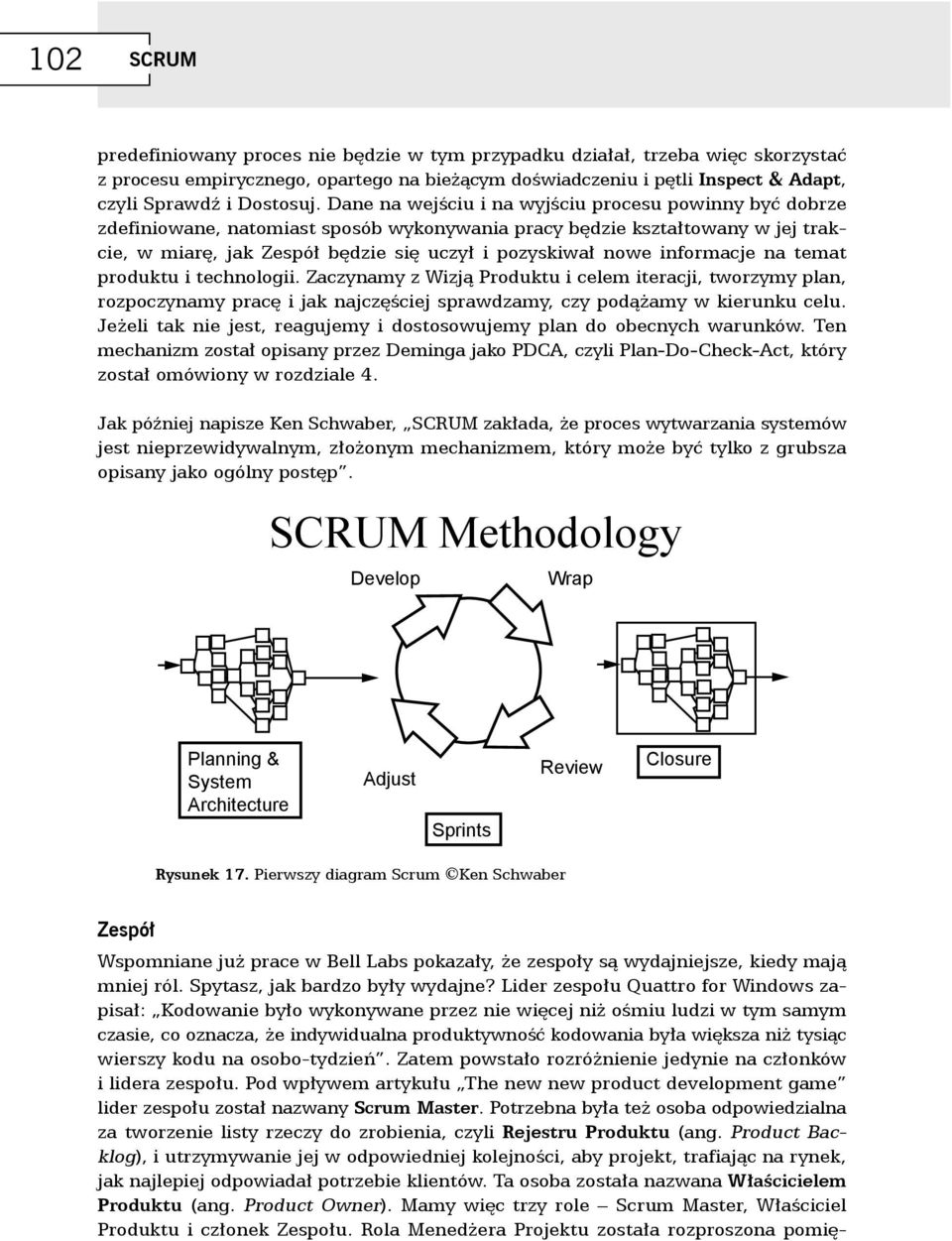 informacje na temat produktu i technologii. Zaczynamy z Wizją Produktu i celem iteracji, tworzymy plan, rozpoczynamy pracę i jak najczęściej sprawdzamy, czy podążamy w kierunku celu.