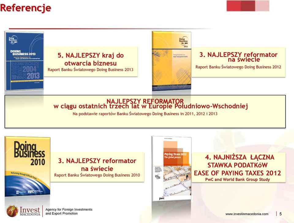 w Europie Południowo-Wschodniej Na podstawie raportów Banku Światowego Doing Business in 2011, 2012 i 2013 3.