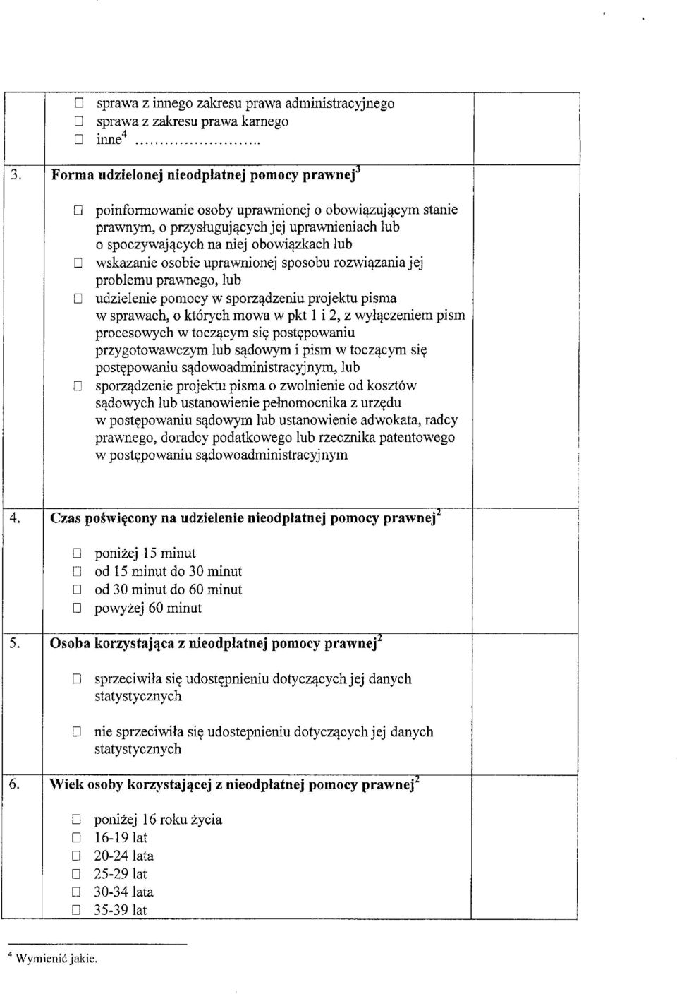 pisma w sprawach, o ktorych mowa w pkt 1 i 2, z w)4^czeniem pism procesowych w tocz^cym sie post?