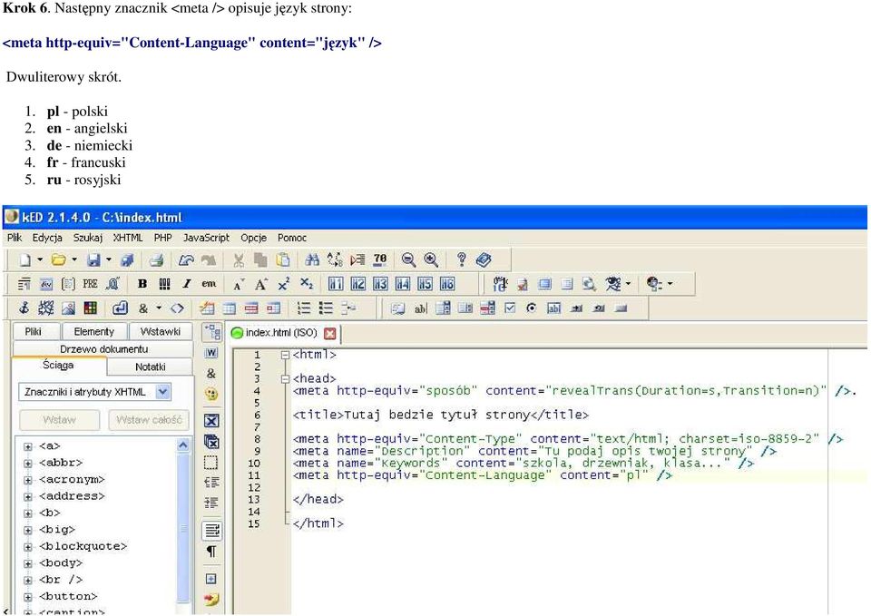 <meta http-equiv="content-language" content="język"